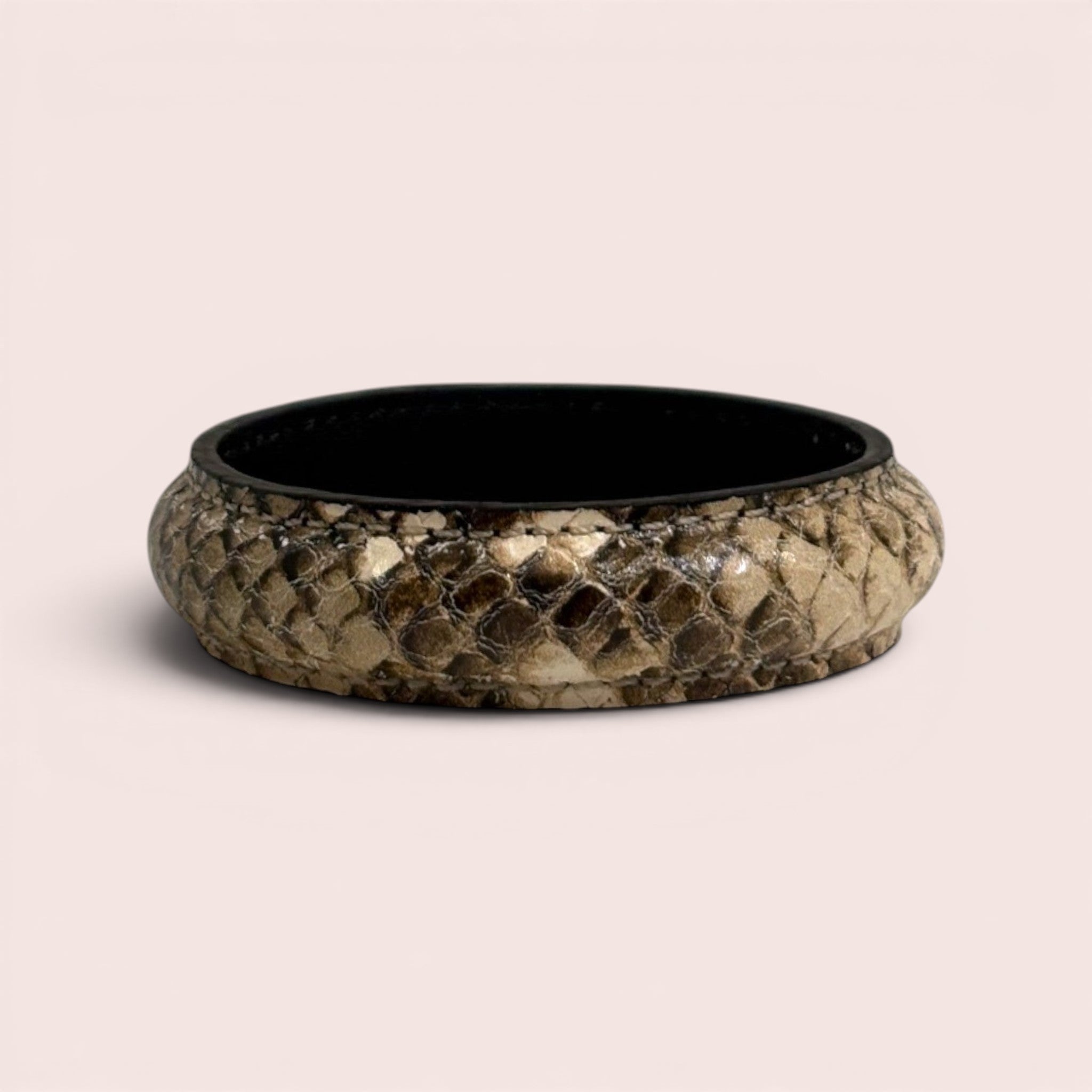JONC serpent ivoire taupe
