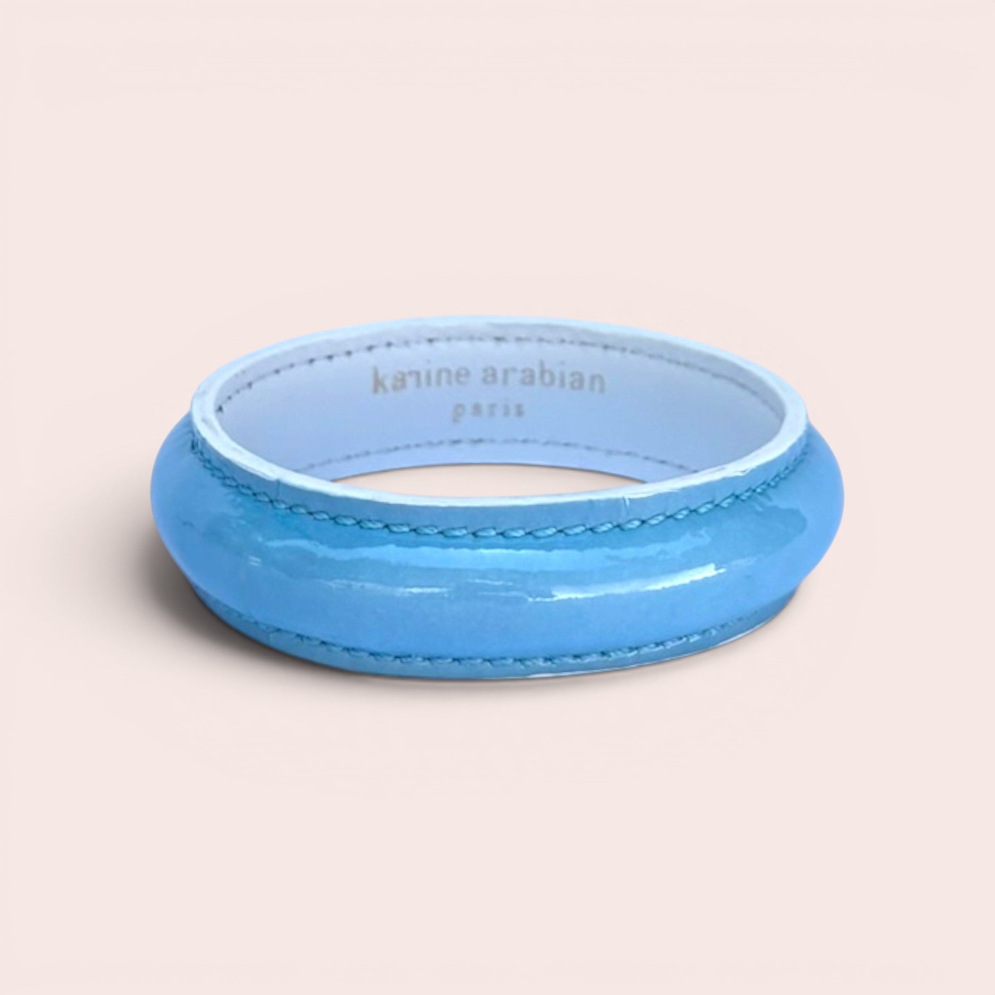 JONC verni bleu Maya blanc